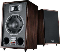 Magnat Transpuls 800A Αυτοενισχυόμενα Ηχεία με Bluetooth 120W (Ζεύγος) Καφέ