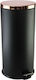 Viosarp Metal Pedal Waste Bin 30lt Black