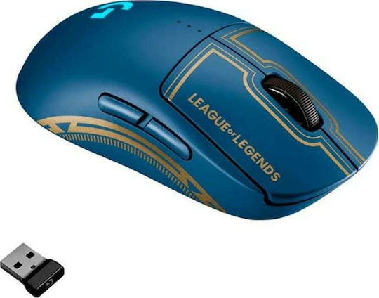 G Pro Wireless League Of Legends Edition Безжична RGB Геймърска Мишка 25600 DPI Син