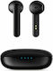 SPC Zion Go Earbud Bluetooth Handsfree Ακουστικά με Αντοχή στον Ιδρώτα και Θήκη Φόρτισης Μαύρα