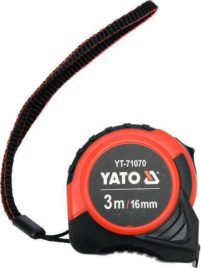 Yato Μετροταινία με Αυτόματη Επαναφορά 16mm x 3m