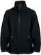 Fleece Kinder-Sweatshirt Strickjacke mit Taschen Schwarz North Kids