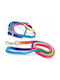 Kerbl Rainbow Harness Set Cat Harness with Guide Rainbow Width 10mm 83191
