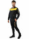Football Tracksuit Glossy with Elastic Black / Gold