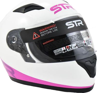 STR J1-Joy Kids Full Face Helmet White/Pink 693-30-2610000