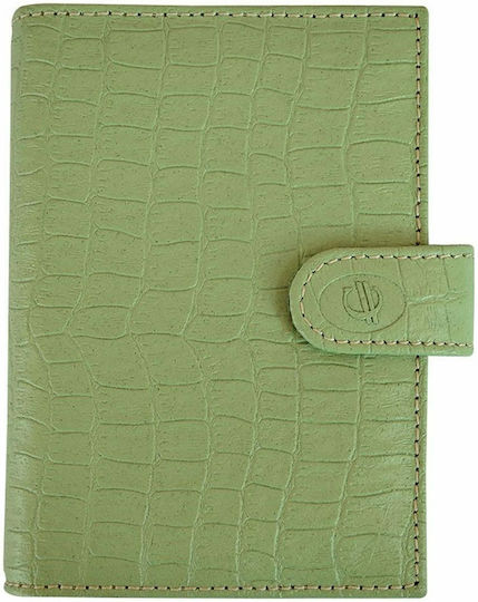 Contax Daily Organizer Green Leather 9.5x13.5cm