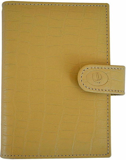 Contax Ημερήσιο Organizer Pocket Terra Κίτρινο Δερμάτινο 8x12.5εκ. Κίτρινο