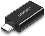 Ugreen Konverter USB-C männlich zu USB-A weiblich Schwarz (20808)