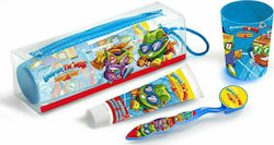 Lorenay Superthings Kids & Baby Toothbrushing Set 4pcs