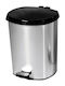 Sidirela Πλαστικό Καλαθάκι Μπάνιου 12lt Black Silver