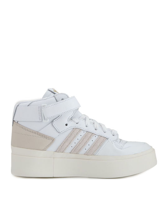 Forum Bonega Mid Pentru Femei Flatforms Tip Botine Alb Nor / Gri Orbit / Bliss