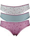 Tai Βαμβακερά Women's Slip 3Pack White/Green/Red