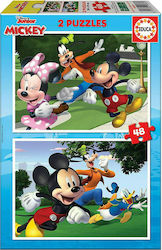 Kids Puzzle Mickey and Friends - Παιζοντας στην Εξοχή 96pcs Educa