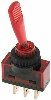 On-Off switch Toggle with Lighting Red 1pcs