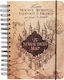 Blue Sky Studios Harry Potter Marauders Map Notizbuch 90 Blätter A5 mit leeren Seiten und Gummiband Braun