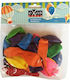 Set of 24 Balloons Latex Multicolored 24cm (Μiscellaneous colours)