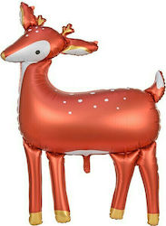 Balloon Foil Jumbo Orange Reindeer 105cm