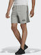 Adidas Future Icons 3 Stripes Sportliche Herrenshorts Gray