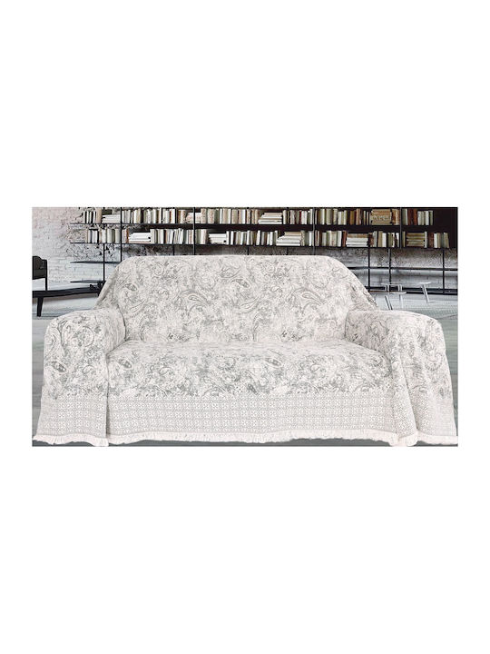 Mc Decor Venus Ριχτάρι Διθέσιου Καναπέ Chenille 180x250εκ. Εκρού