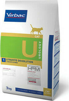 Virbac Struvit Dissolution Dry Food for Cats with Sensitive Urinary System with Chicken / Pork 3kg