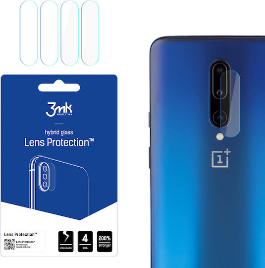 3MK Lens Protection 4 Stück Kameraschutz Gehärtetes Glas Transparent für das OnePlus 7 Pro