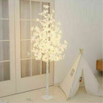 Christmas Decorative Illuminated Tree Natural Appearance 150cm Electric White