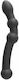 Zenn Bim Bam Line Silicone Double Πρωκτικό Dildo Μαύρο 22.5cm