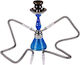 Double Hookah Doha Blue 30cm