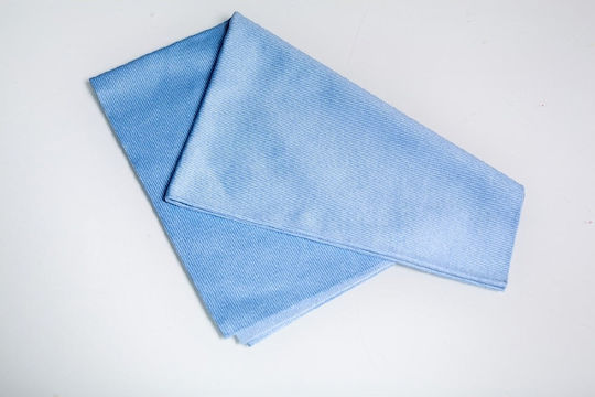 Professional Cleaning Cloths with Microfibers for Windows Blue