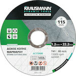 Krausmann AC13900 Cutting Disc Construction Materials Hole Diameter 115mm 1pcs