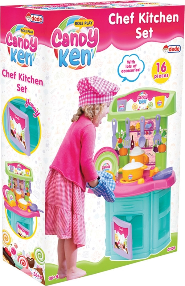 Dede Παιδική Κουζίνα Candy Ken για 3+ Ετών 16τμχ 01505 Skroutz.gr