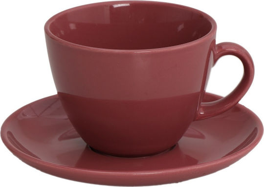 Espiel Essentials Комплект чаши Cappuccino Керамични Pomegranate 350мл 6бр