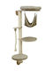 Kerbl Grappa Scratching Post Cat Trees Beige Wall Mounted 4 levels 80x53x204cm