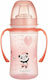 Canpol Babies Εκπαιδευτικό Μπιμπερό με Λαβές Exotic Animals 6m+ 240ml