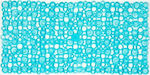 Dimitracas Octopus Rings Bathtub Mat with Suction Cups Turquoise 36x72cm