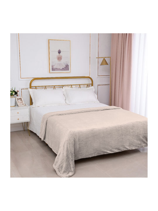 Silk Fashion Damask Κουβέρτα Sherpa Μονή 170x22...