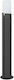 SoleLuce Outdoor Floor Lamp Small Post IP54 Black