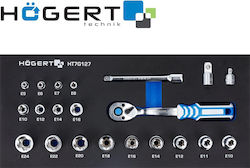 Högert Technik HT7G127 Комплект Кестени с Орехчета 3\8" 22 Бройки