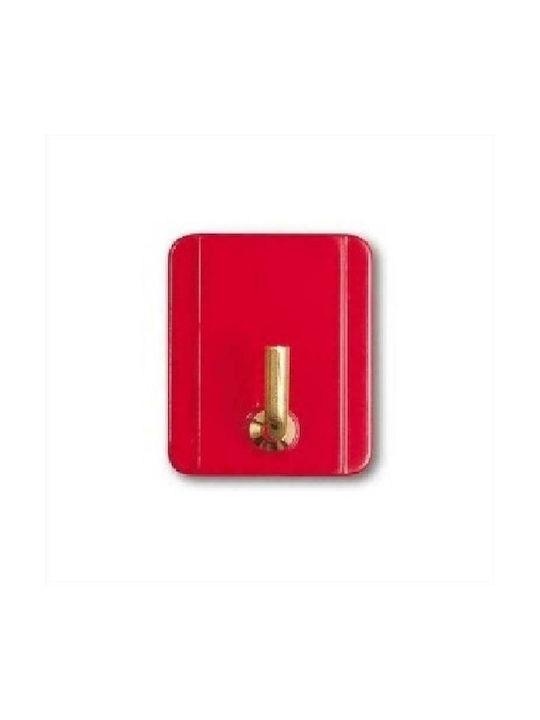 Viosarp Plastic Wall Hanger Fix No33 Red 3x4cm 1pc