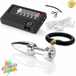 Zenn Super Automatic Ejaculation Set Butt Plug Bolt για Ηλεκτροδιέγερση Silver 4τμχ
