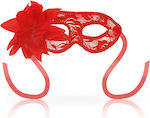 Ohmama Lace & Flower Eyemask Red