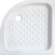 Roca Semicircular Porcelain Shower White Italia 80x80x10cm