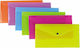 Orna Folder Transparent with Button for Paper A5 (Μiscellaneous colours)