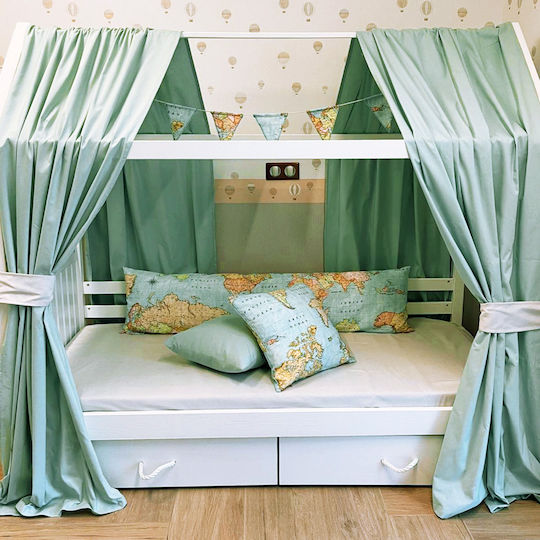 Decocraft Baby Mosquito Net Crib Basic Green