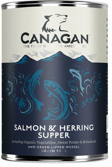 Canagan Herring Supper Υγρή Τροφή Σκύλων σε Κονσέρβα με Σολομό χωρίς Σιτηρά 400gr