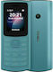 Nokia 110 4G Dual SIM Κινητό με Κουμπιά Aqua