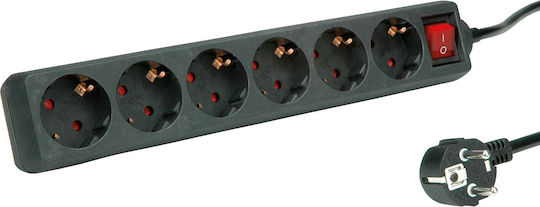 Value Power Strip 6 Positions with Switch and Cable 3m