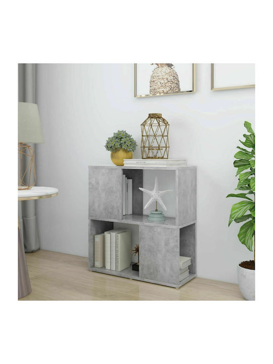 Βιβλιοθήκη Γκρι Σκυροδέματος 60x24x63εκ.