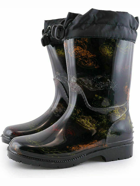 Kids Wellies with Internal Lining Black