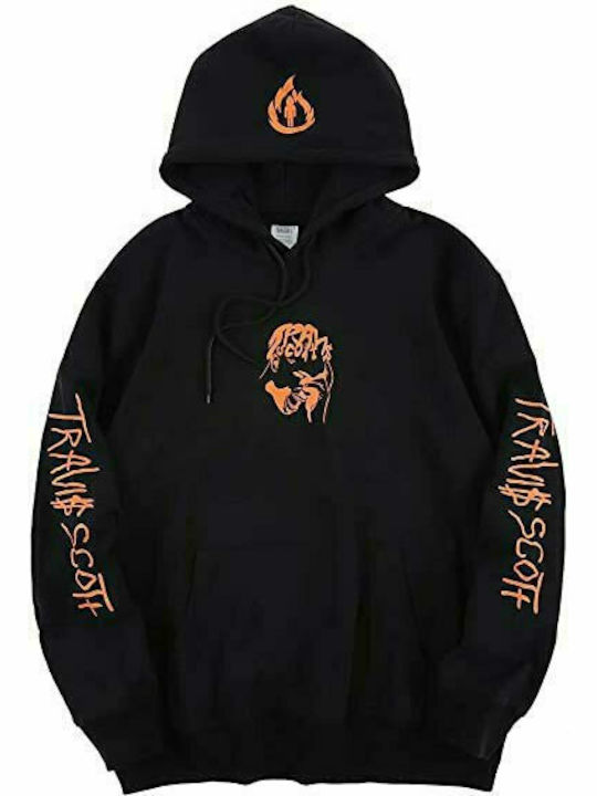 Travis Scott - Pegasus Sweatshirt mit Kapuze in Schwarz